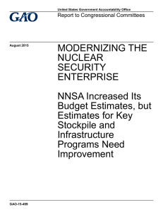 MODERNIZING THE NUCLEAR SECURITY ENTERPRISE