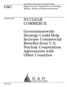 GAO NUCLEAR COMMERCE Governmentwide