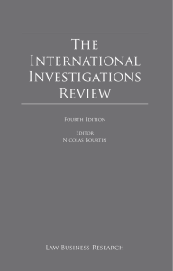 The International Investigations Review
