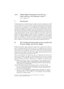 4.2.2 Digital Rights Management and Privacy — I