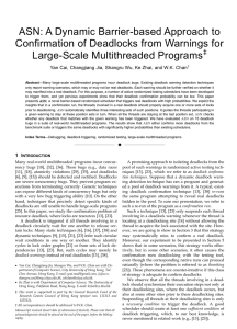 ASN: A Dynamic Barrier-based Approach to Large-Scale Multithreaded Programs