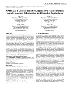 CARISMA: a Context-sensitive Approach to