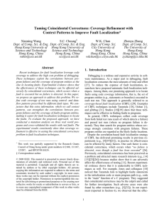 Taming Coincidental Correctness: Coverage Refinement with