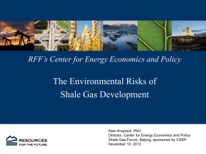 The Environmental Risks of Shale Gas Development