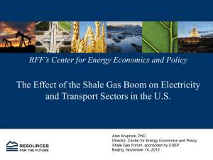 The Effect of the Shale Gas Boom on Electricity