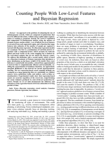 Counting People With Low-Level Features and Bayesian Regression , Member, IEEE