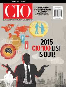 2015 LIST IS OUT! CIO 100