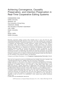 Achieving Convergence, Causality Preservation, and Intention Preservation in Real-Time Cooperative Editing Systems