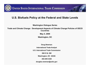 U.S. Biofuels Policy at the Federal and State Levels