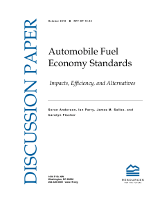 Automobile Fuel Economy Standards Impacts, Efficiency, and Alternatives