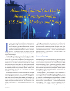 I Abundant Natural Gas Could Mean a Paradigm Shift in