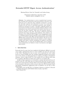 Extended HTTP Digest Access Authentication
