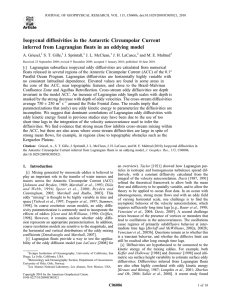 Isopycnal diffusivities in the Antarctic Circumpolar Current