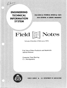 Notes FIeld INFORMATION ENGINEERING