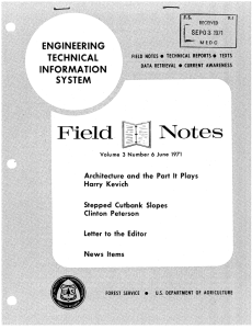 Notes Field ENGINEERING TECHNICAL