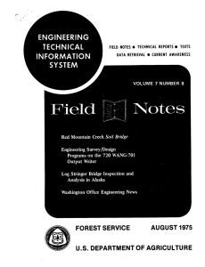 Notes Field INFORMATION ENGINEERING