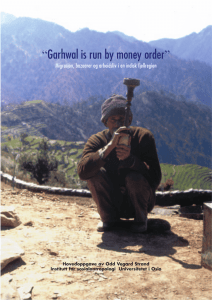 “ Garhwal is run by money order” Hovedoppgave av Odd Vegard Strand