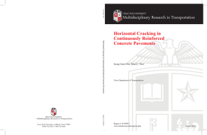 Multidisciplinary Research in Transportation Horizontal Cracking in Continuously Reinforced Concrete Pavements