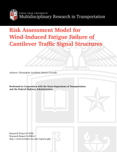 Risk Assessment Model for Wind-Induced Fatigue Failure of Cantilever Traffic Signal Structures