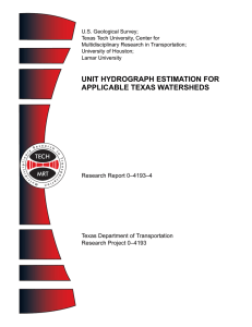 U.S. Geological Survey; Texas Tech University, Center for Multidisciplinary Research in Transportation;