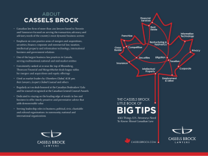 Cassels BroCk About