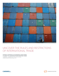 Uncover the rUles and restrictions of international trade