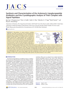 Synthesis and Characterization of the Arylomycin Lipoglycopeptide