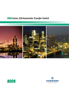 Series 230 Automatic Transfer Switch