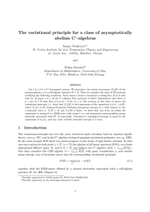 The variational principle for a class of asymptotically abelian C -algebras