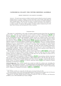 CATEGORICAL DUALITY FOR YETTER–DRINFELD ALGEBRAS