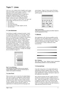 Topic 7:  Lines