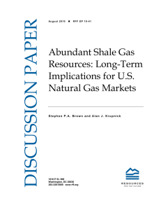 DISCUSSION PAPER Abundant Shale Gas Resources: Long-Term