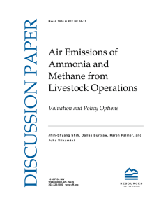 Air Emissions of Ammonia and Methane from