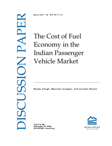 DISCUSSION PAPER The Cost of Fuel Economy in the