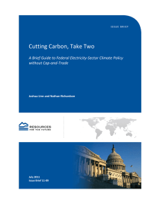 Cutting Carbon, Take Two  without Cap-and-Trade