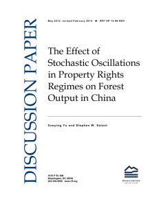 DISCUSSION PAPER The Effect of Stochastic Oscillations