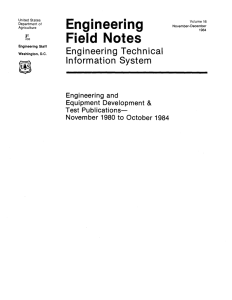 Engineering Field  Notes Engineering  Technical