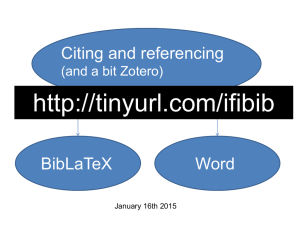 Citing and referencing BibLaTeX Word