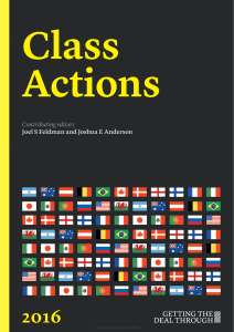 Class Actions 2016 Contributing editors