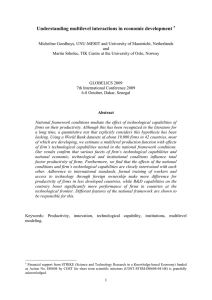 Understanding multilevel interactions in economic development