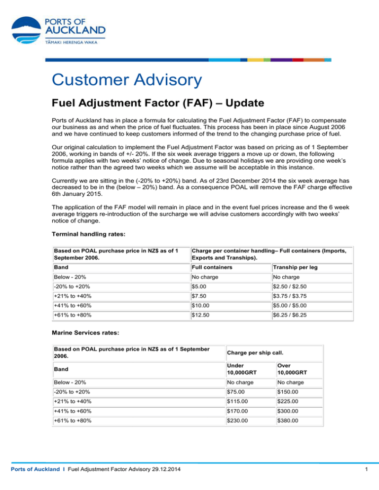 customer-advisory-update-fuel-adjustment-factor-faf