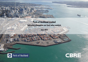 Ports of Auckland Limited Indicative alternative use land value analysis  June 2013
