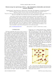 Electron energy loss spectroscopy of the L structure calculations