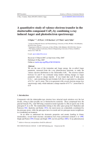 A quantitative study of valence electron transfer in the