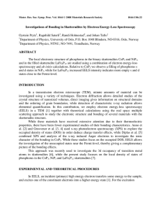Investigations of Bonding in Skutterudites by Electron Energy-Loss Spectroscopy  Oystein Prytz