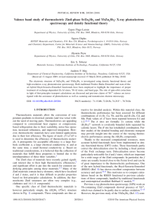 Valence band study of thermoelectric Zintl-phase SrZn Sb and YbZn : X-ray photoelectron