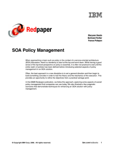 Red paper SOA Policy Management Maryann Hondo