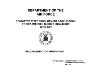 DEPARTMENT OF THE AIR FORCE