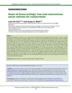 Dawn of drone ecology: low-cost autonomous aerial vehicles for conservation Conservation Letter