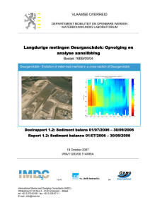 Langdurige metingen Deurganckdok: Opvolging en analyse aanslibbing